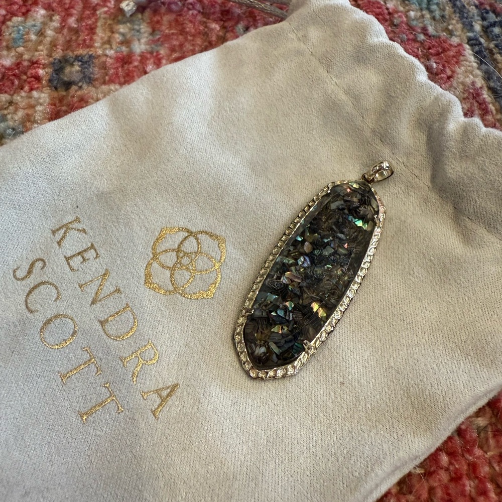 Kendra Scott Gold and Iridescent Pendant